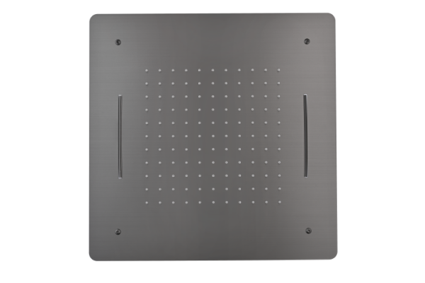 Потолочный душ 2-х функциональный из нерж. стали Gun Metall 