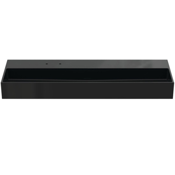 Ideal Standard Solos Раковина подвесная 120х50см, с 2 отв, без перелива, цвет: черный глянцевый 