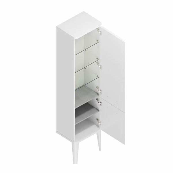 Kerama Marazzi Пенал POMPEI напольный\подвесной 150, белый глянцевый (замена PO.N.150\WHT) 