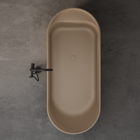 DEA DESIGN Stripes Ванна 1710х720хh560 мм отдельностоящая, цвет dark camel 