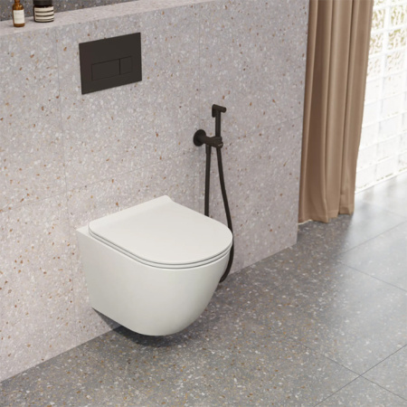 Kerama Marazzi Унитаз Sfera подвесной безободковый с крепежом, белый глянцевый 