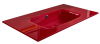 Столешница стекло 100см моноблок БОРДО 
