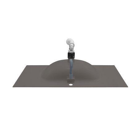 Раковина накладная алюминиевая M115B100 темный коричневый 