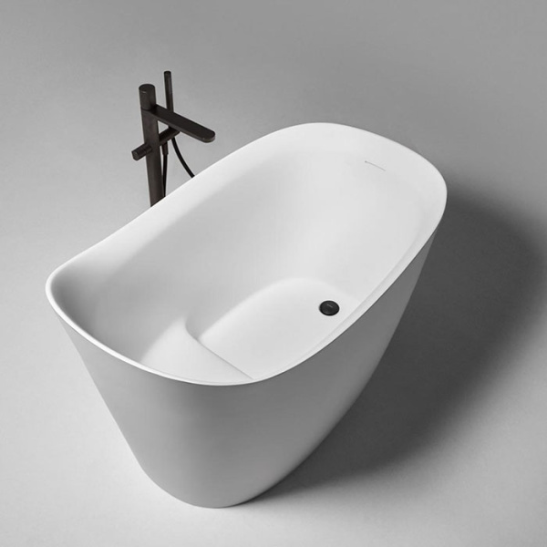 ANTONIO LUPI MASTELLO Ванна отдельностоящая 1350х750х870 мм., с нажимным донным клапаном, сифоном и гибким шлангом, Flumood, цвет белый 