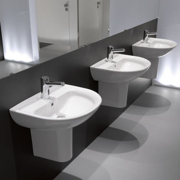 Laufen Pro  Раковина 60х48х16,5 см,подвесная с 1 отв. под смеситель по центу, c переливом, цвет: белый 