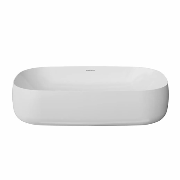 Kerama Marazzi Раковина MAGICA накладная 64,5*41*14,5см, без отв. под смеситель, без перелива, белая глянцевая 