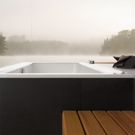 BETTE One Ванна с шумоизоляцией 190х90х42, цвет белый (для удлиненного слива-перелива) 