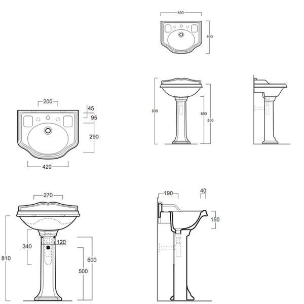 SIMAS Arcade Пьедестал для раковины AR814, цвет белый 