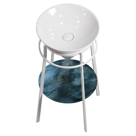 Kerama Marazzi Металлическая структура CONO напольная 44, белая матовая 