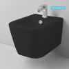 Artceram A16  Биде  подвесное  36х52 см, с 1 отв под смеситель, с креплениями,  цвет черный матовый SANIGLAZE