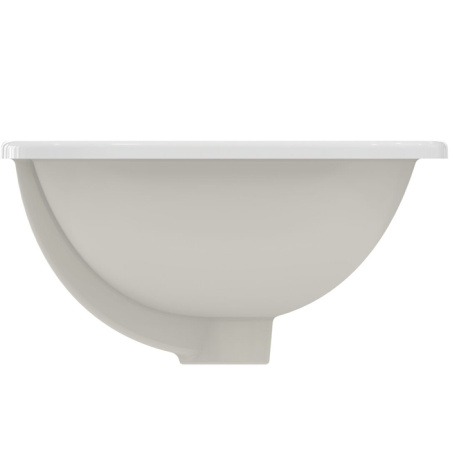 Ideal Standard Connect Раковина 420х350 мм, прямоугольная, встриваемая снизу без отв. под смес., с крепежом, цвет: белый глянец 