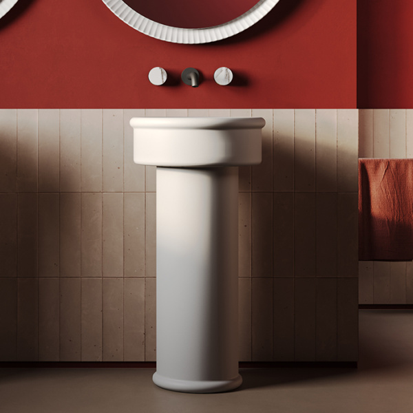 ARTCERAM Brera Раковина настольная Ø 43 см, цвет белый матовый 