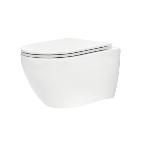 TECE Комплект TECEspring Base, панель смыва с круглыми кнопками, черн. мат., унитаз модель R 