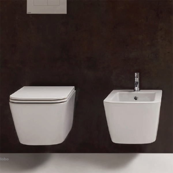 GLOBO Stone Сиденье для унитазов 52см STS03/ST004/STS05/ST002, цвет белый (микролифт) 