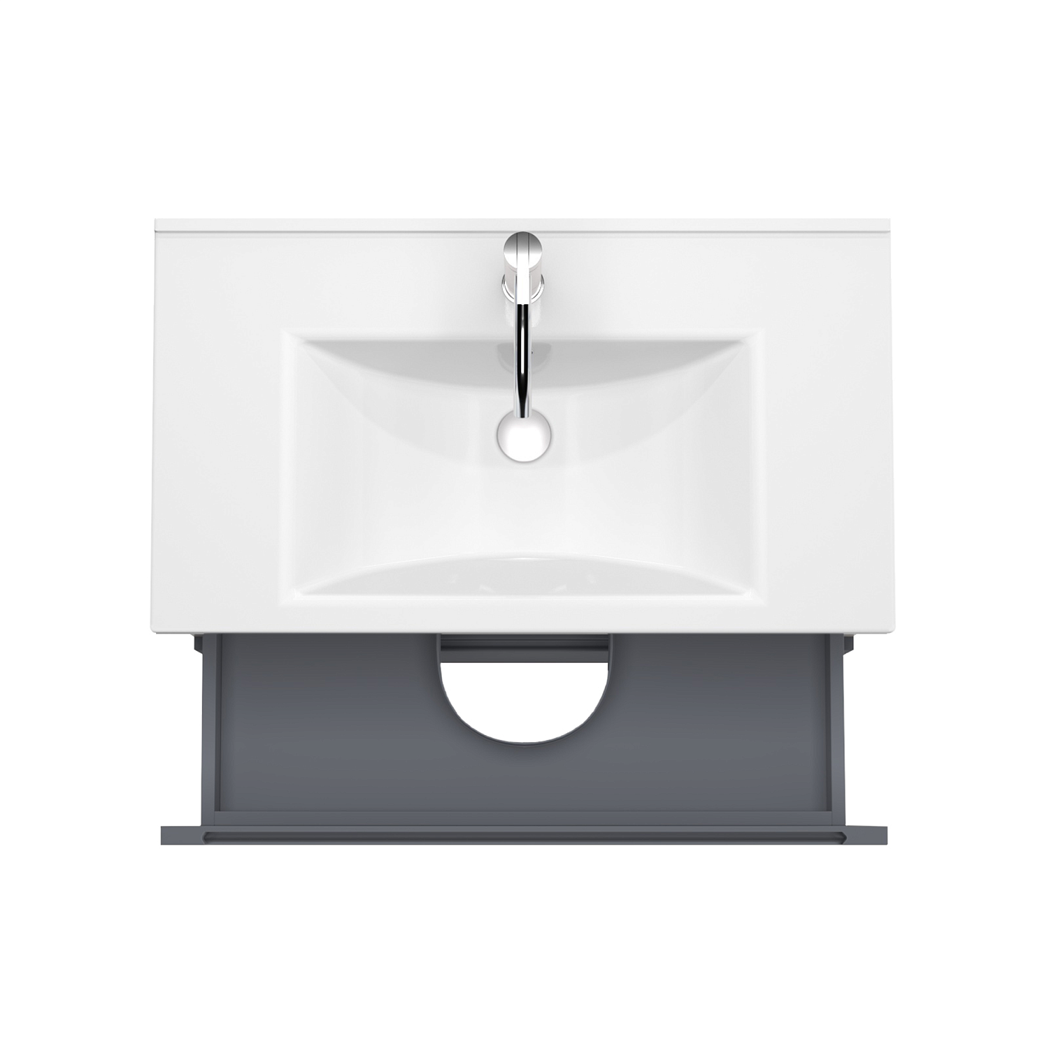 Тумба под раковину/столешницу/столешницу/столешницу/столешницу Дион, Графит мат/Дуб 100