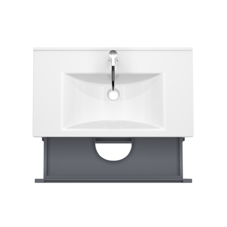 Тумба под раковину/столешницу/столешницу/столешницу/столешницу Дион, Графит мат/Дуб 100 