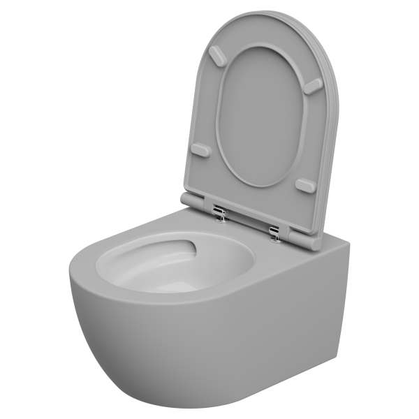 Чаша подвесного унитаза биколор со смывом Eco Clean GSG Ceramic Design Like LKWCSOECBI000/033, White/Perla Matt 