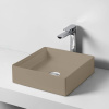Artceram SCALINO Раковина настольная 38x38 см, цвет cream (фактура - необработанная глина)