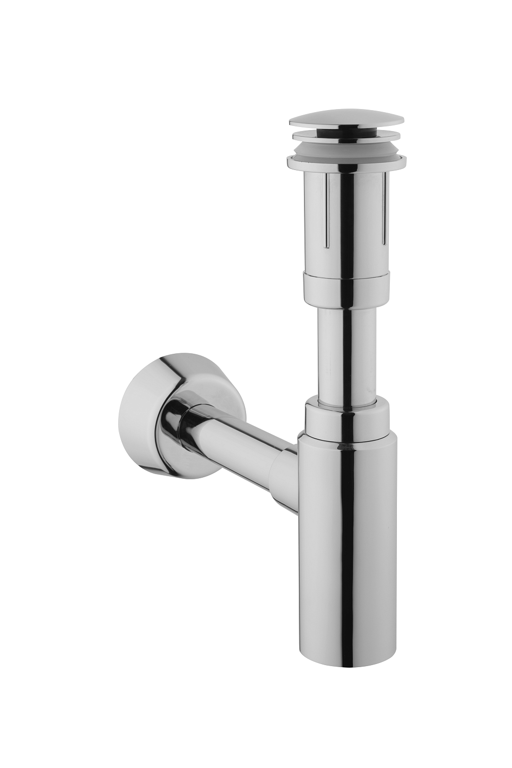 Набор донный клапан и сифон для раковины, цвет хром