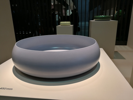 BETTECraft  Раковина-чаша на столешницу круглая , 45х45х12 cм, без отв. под смеситель и перелива, цвет blue satin 