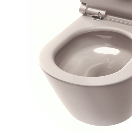 Catalano SFERA Унитаз напольный 55x35, безободковый, универс.слив, смыв Tornado, покрытие Twinglaze+, без крепежа, цвет Seta Satinato 