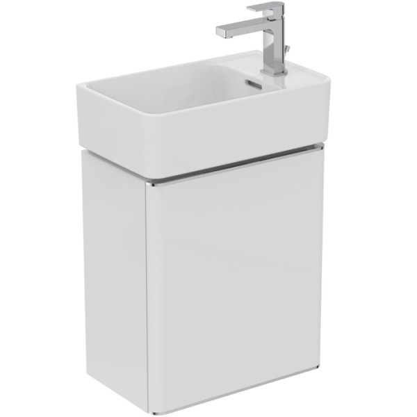 Ideal Standard Strada 2 Guest Раковина 450х270 мм, подвесная, с отв. под смес. справа , с крепежом и керам крышкой, цвет: белый глянец 