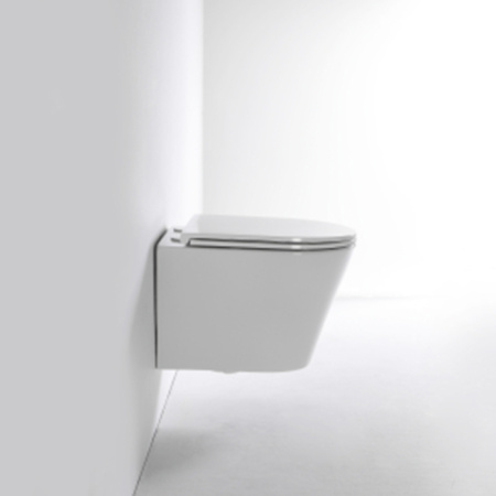 TECEspring K Комплект: Унитаз подвесной Kompakt, безобод. чаша со смывом Tornado flush, сиденье Slim с микролифтом и быстрым снятием, белый глянец 