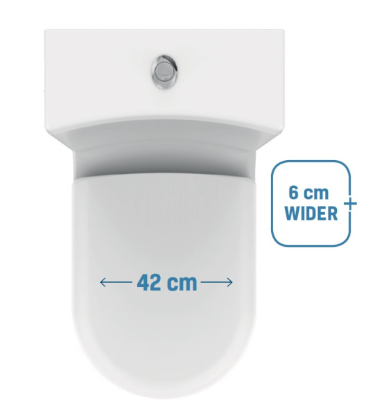 CREAVIT Крышка дюропласт с микролифтом (съемная) GRANDE KC3661.00 