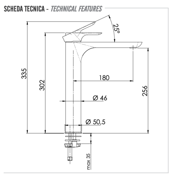 Смеситель для раковины Remer Infinity I11L 