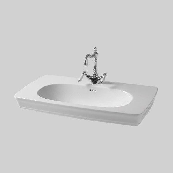 Artceram CIVITAS Раковина-консоль подвесная 90х50 см, са 1 отв под смес. с крепл, цвет белый (С нашего склада Продаем с ножками  CIC002 01 00) 