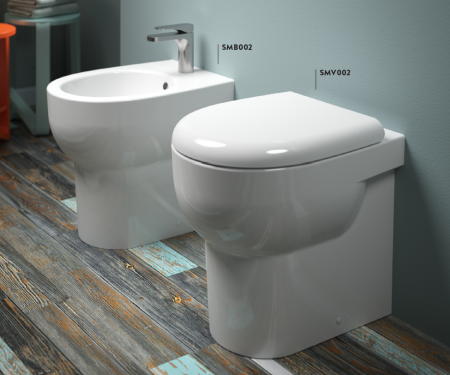 Artceram Крепления для напольных  унитазов и биде горизонтальные с заглушками белыми и хром. 