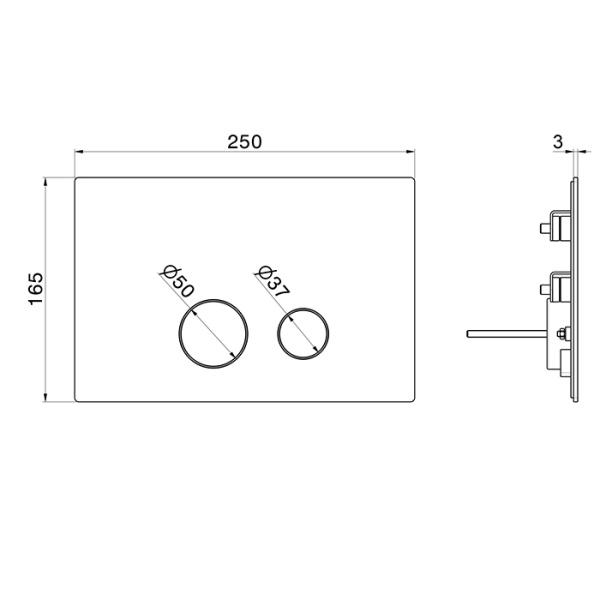 Newform Клавиша смыва для унитаза, двойная, для систем инсталляций GEBERIT SIGMA 8 & SIGMA 12, цвет: Copper satin 