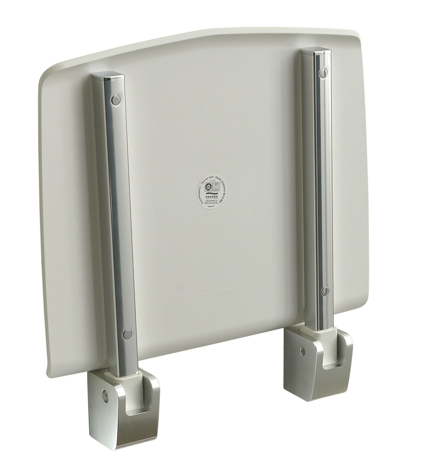 Gedy TipUp, откидное сиденье, цвет хром - белый пластик