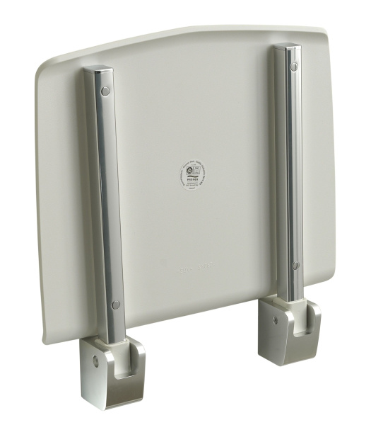 Gedy TipUp, откидное сиденье, цвет хром - белый пластик 