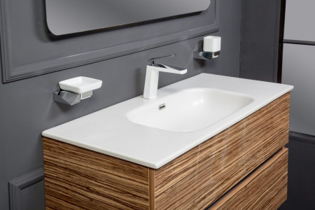 Тумба без раковины Vallessi 100*46cm ZEBRANO 2 полки 