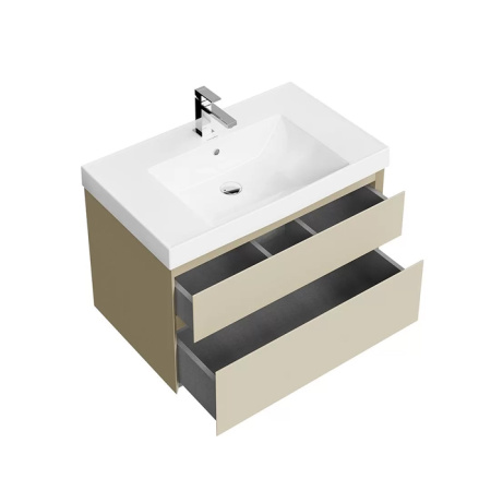 Kerama Marazzi Тумба CUBO подвесная с ящиками 80, лимо матовая 