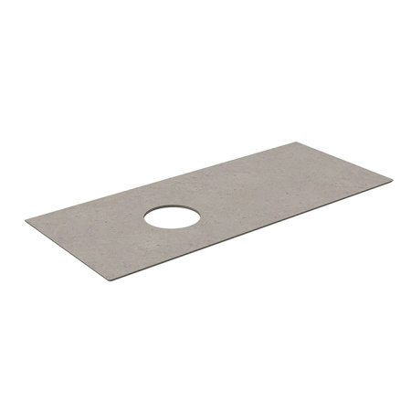 Kerama Marazzi MAGICA Столешница из керамогранита для накладных раковин Риккарди 120 см, серый матовый (без отв.) 