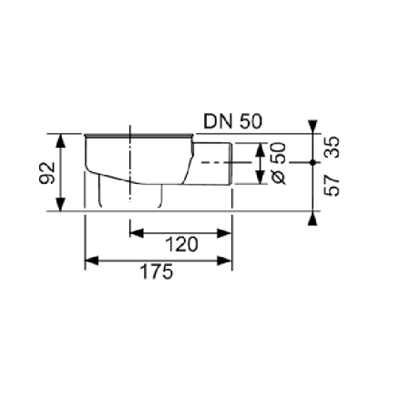 TECE Сифон, 0,8 л/c.(Продаем только с трапами) 