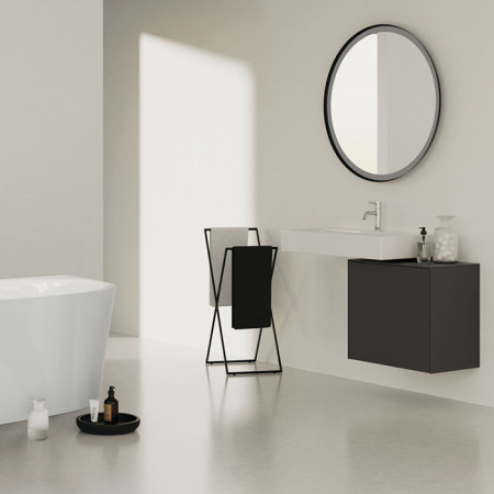 Ideal Standard Conca Круглое зеркало с подсветкой 90 см (Металл. накладка, закругленная задняя рама, функциональная светодиодная подсветка) neutral 