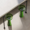 DEA DESIGN Washbasins Раковина напольная 42,5x42,5xh85 см, материал: Glasstech прозрачная смола, цвет: Emerald R3 