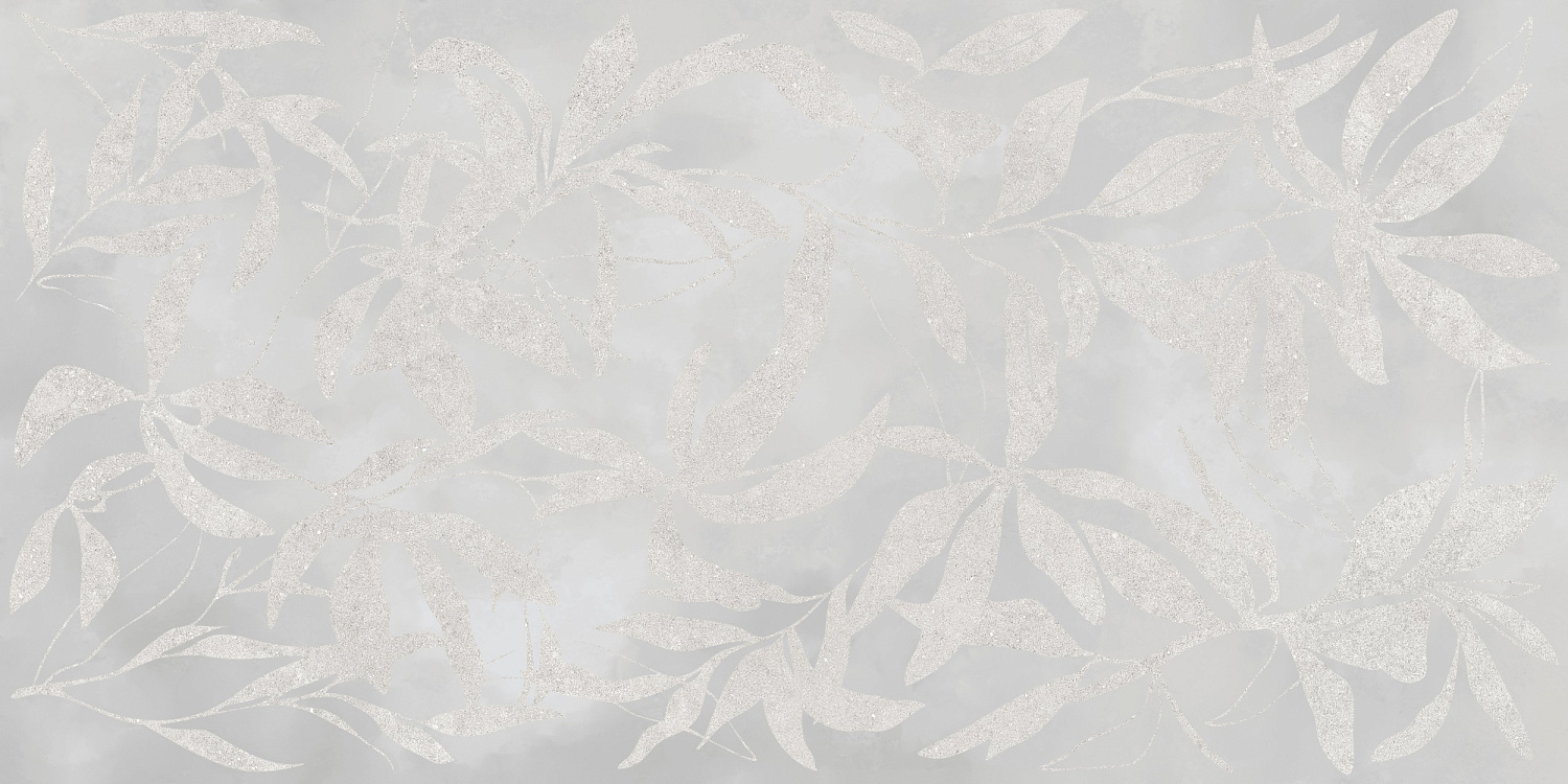 Artwall Цветы Серый Матовый 60x120