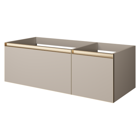 QUATRO 2 120см (80+40) тумба DAPHNE профиль MATT GOLD 
