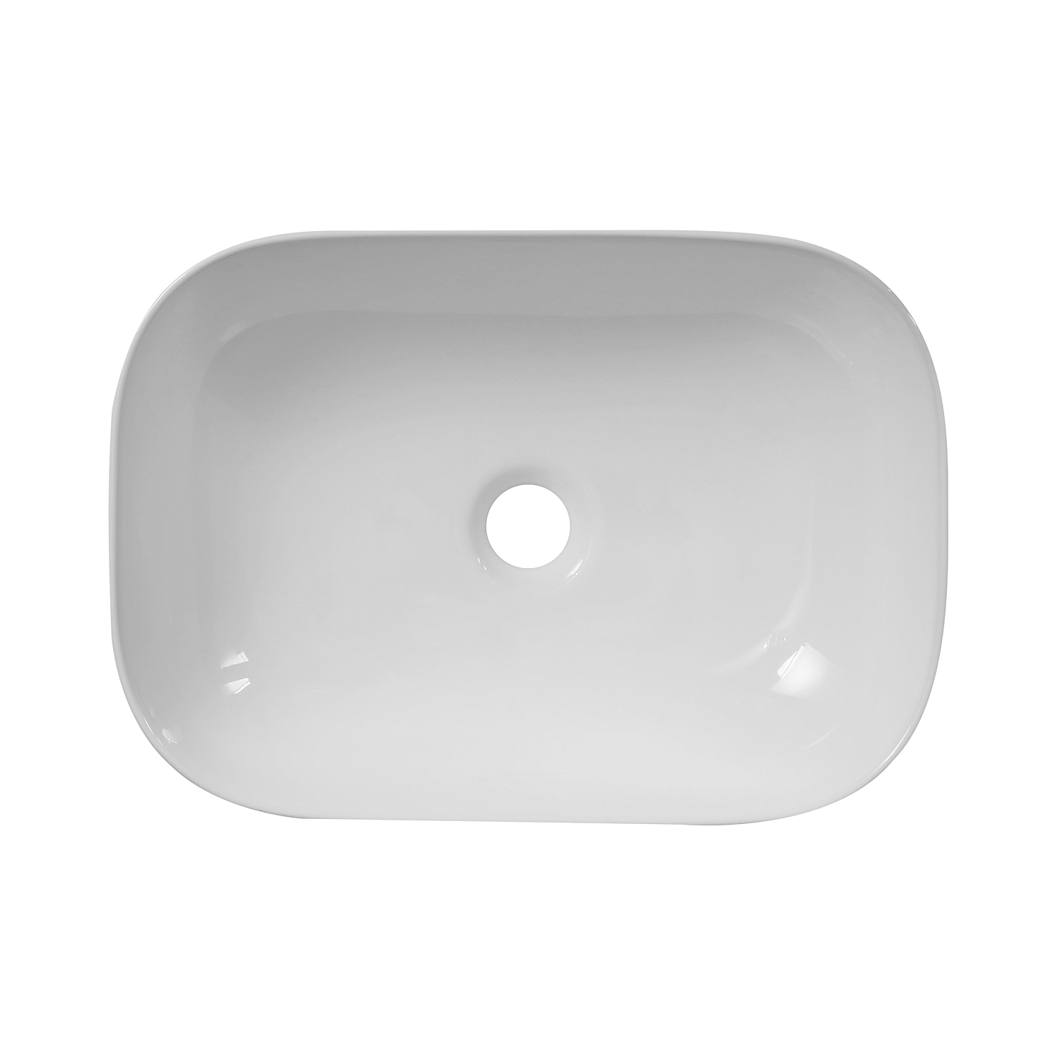 Раковина накладная Oliveeka  9387B на столешницу 455 х 325 белая