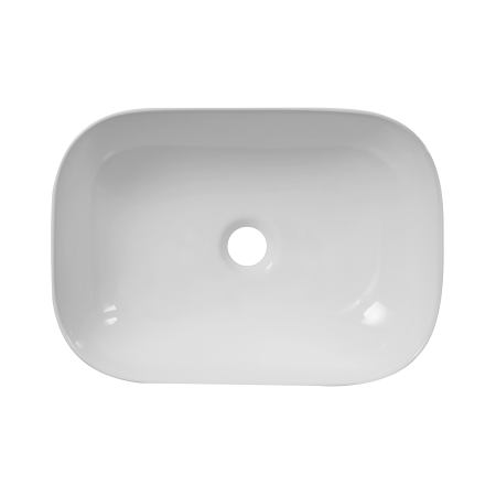 Раковина накладная Oliveeka  9387B на столешницу 455 х 325 белая 