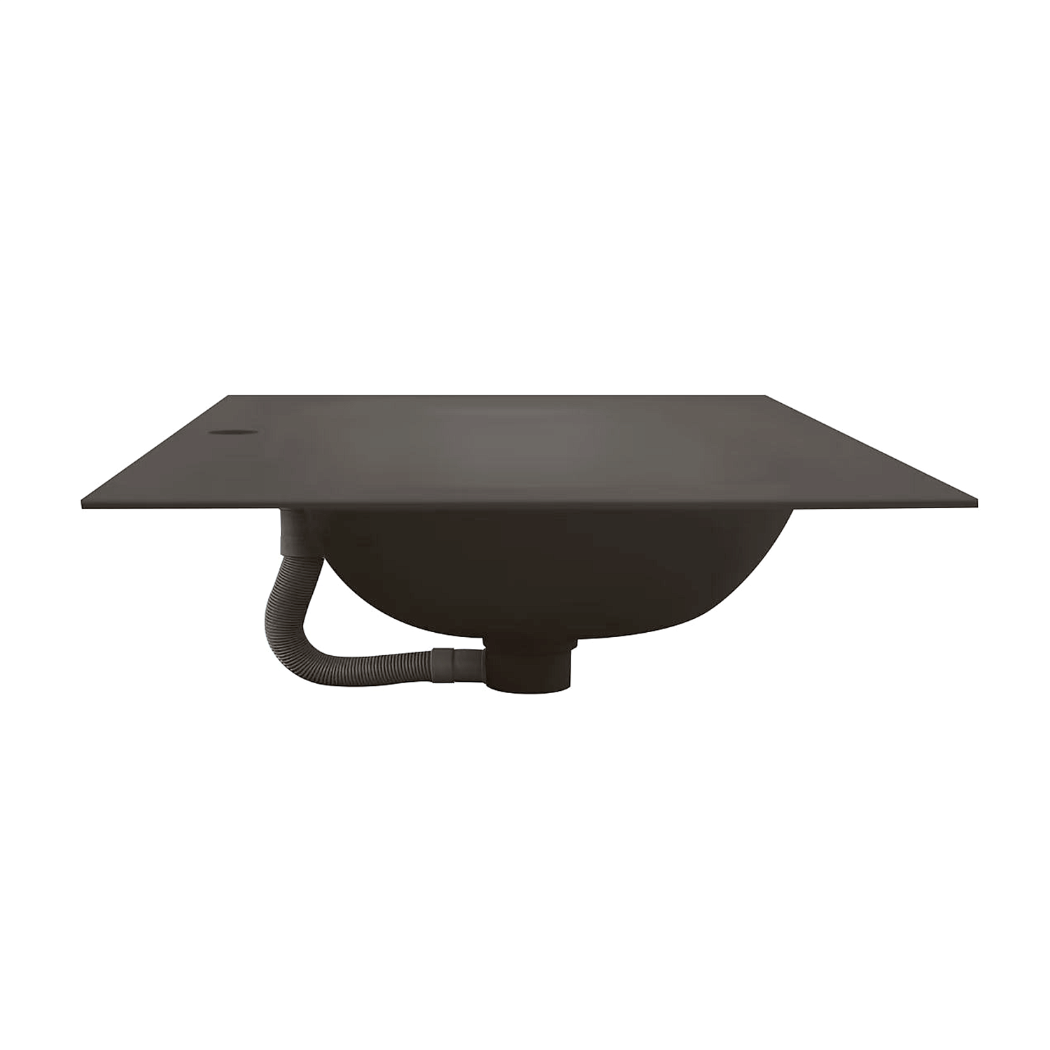 Раковина накладная алюминиевая M115B70 темный коричневый