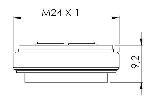 Аэратор смесителя для раковины, ультраплоский M24 Remer 83Z40 