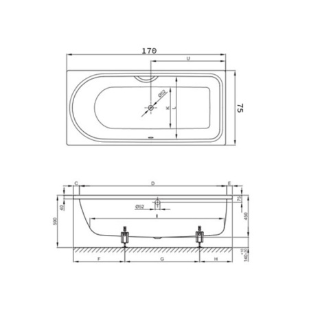 BETTE Ножки для ванны (комплект) (продаем только с ваннами!) 