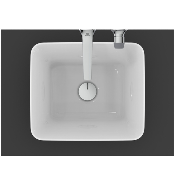 Ideal Standard La Dolce Vita Раковина 400х345хh200 мм, накладная-высокая, без отв. под смес и перелива, с крепежом и шаблоном цвет: белый глянец 