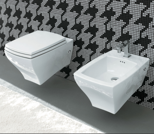 Artceram JAZZ Биде подвесное 54x36см c креплением, с 1 отв под смеситель .цвет белый 