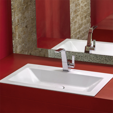 BETTE Loft  Раковина встраиваемая сверху  800х495х100 мм, без перелива, с 1 отв под см. цвет белый 